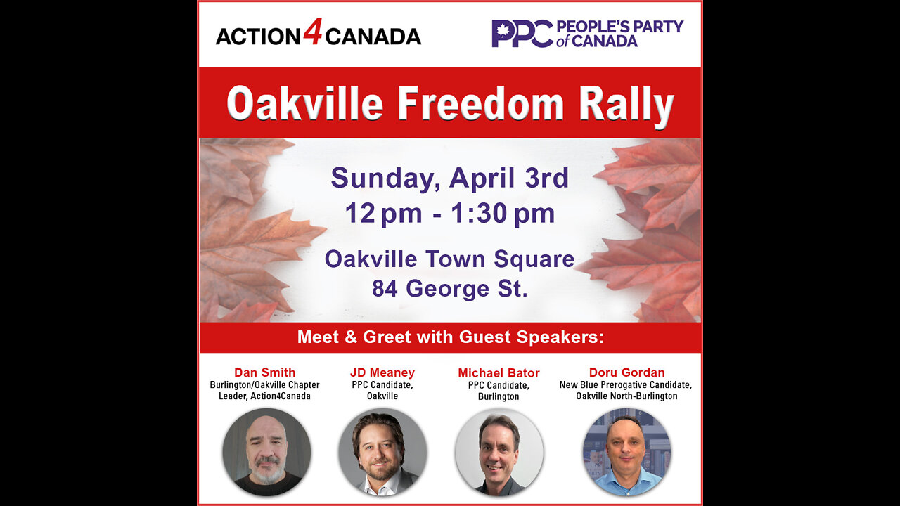 Oakville Freedom Rally Part 1 - Raw