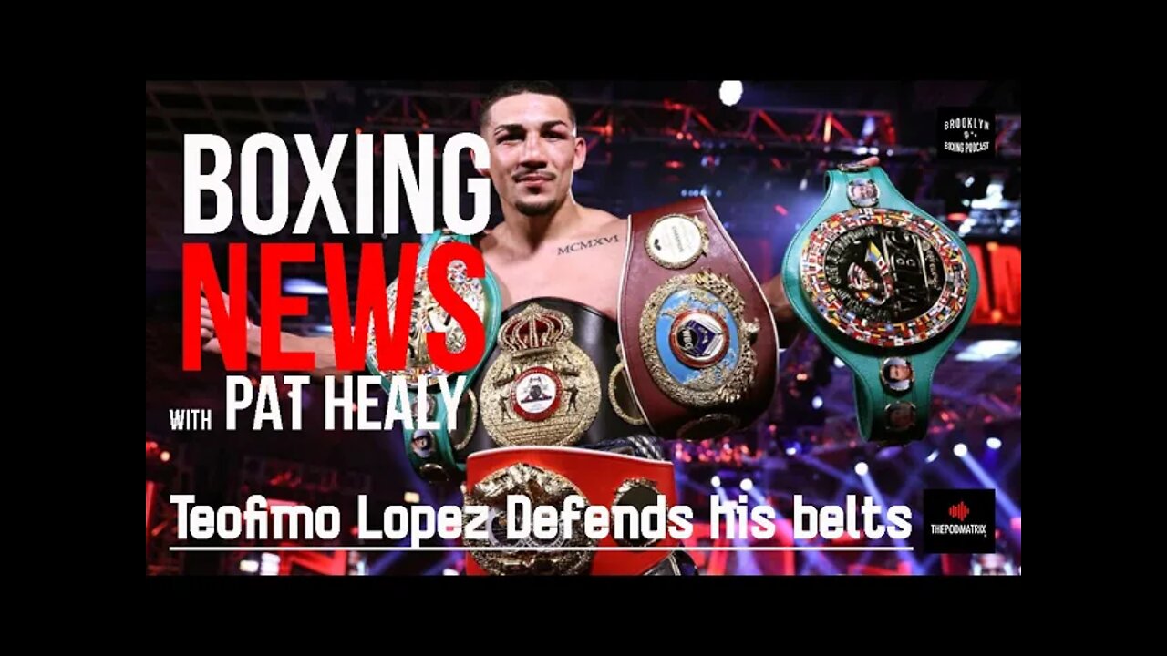 BOXING NEWS - TEOFIMO LOPEZ DEFENDING HIS TITLE BELTS