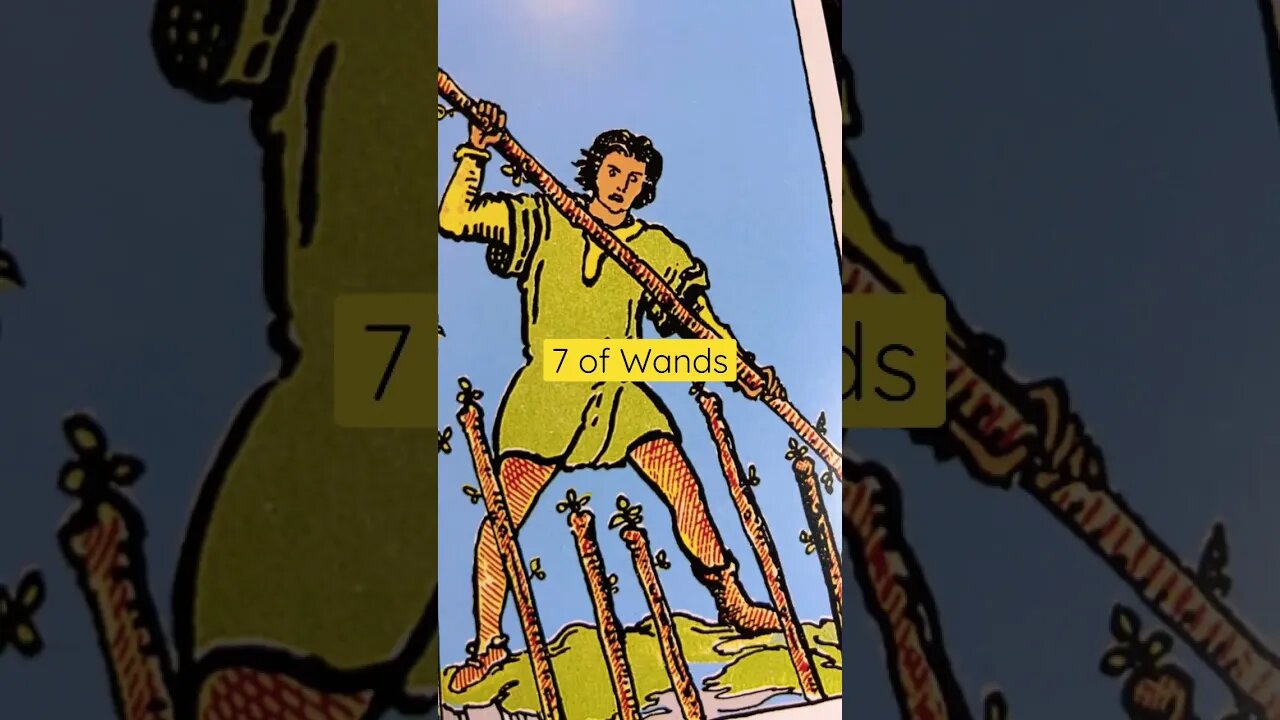 7 of Wands #shorts #learntarot