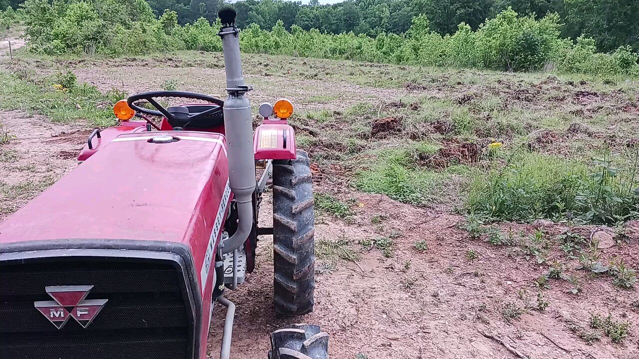 Field after subsoiling