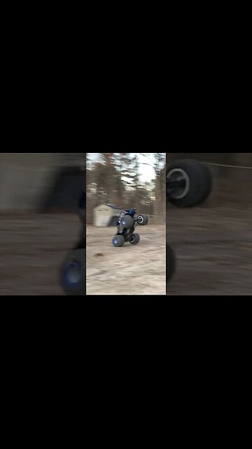 RC Monster Truck Does Backflip To Moonwalk! #Shorts