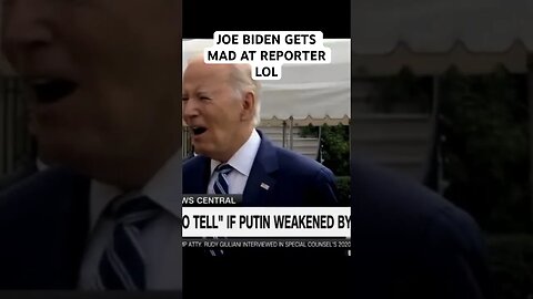 JOE BIDEN GETS MAD AT REPORTERS LOL