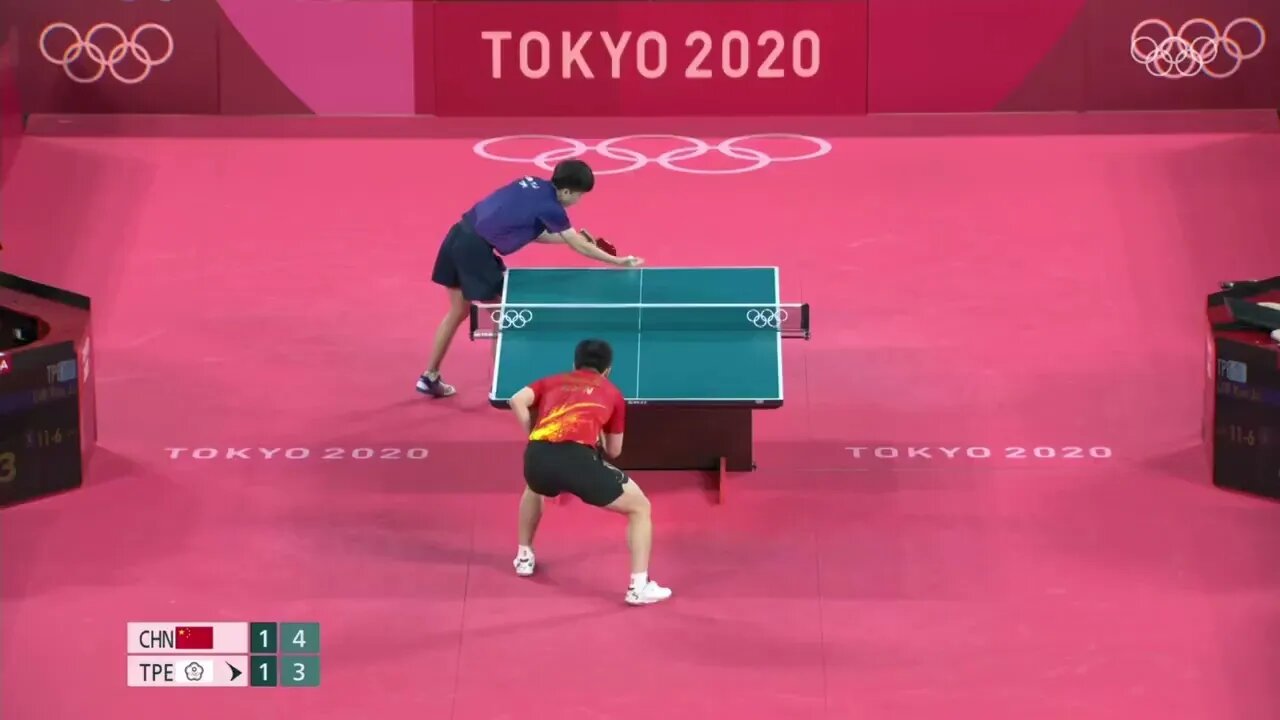 Fan Zhendong vs Lin Yun Ju SF Tokyo 2020 Olympic Highlights 5