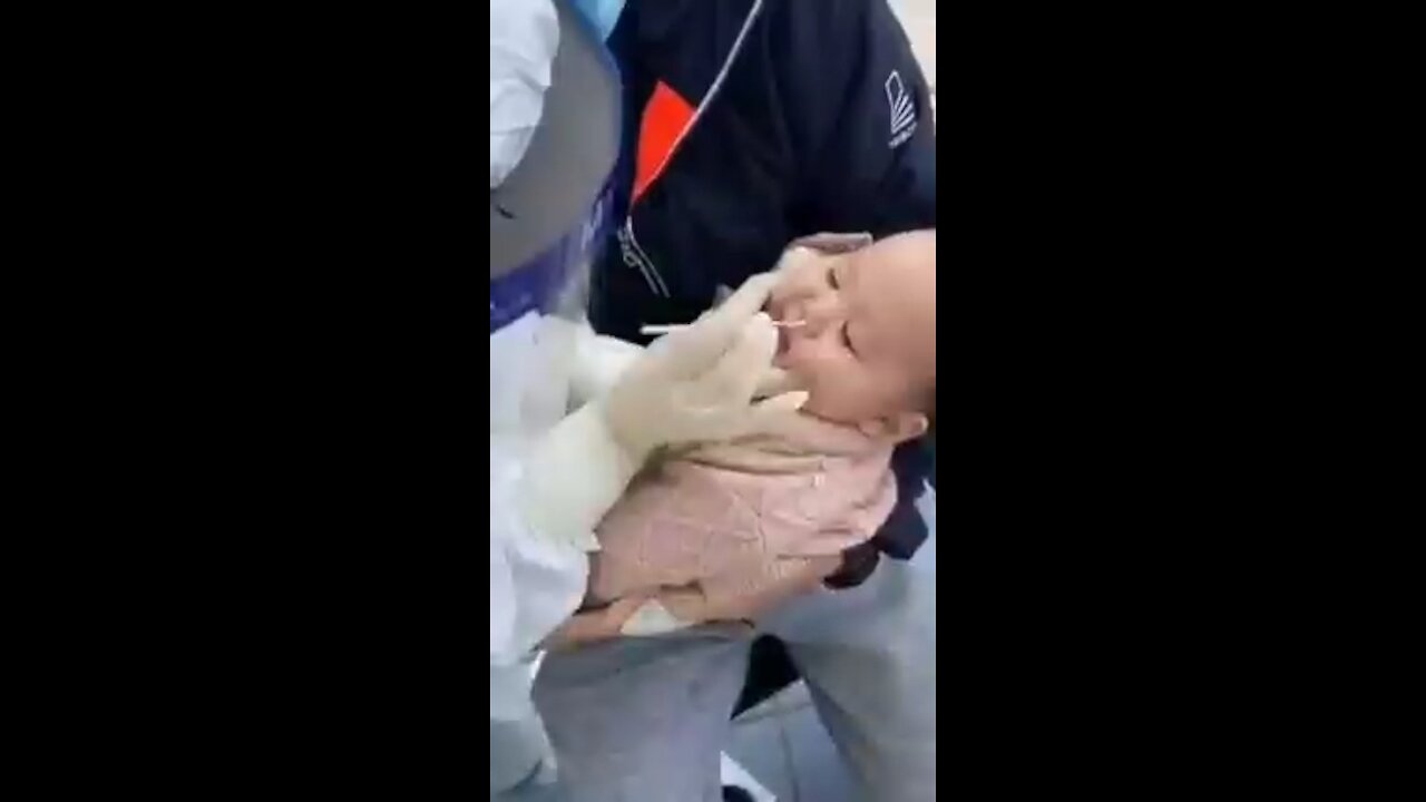 Another painful PCR test in a child. Crimes against humanity