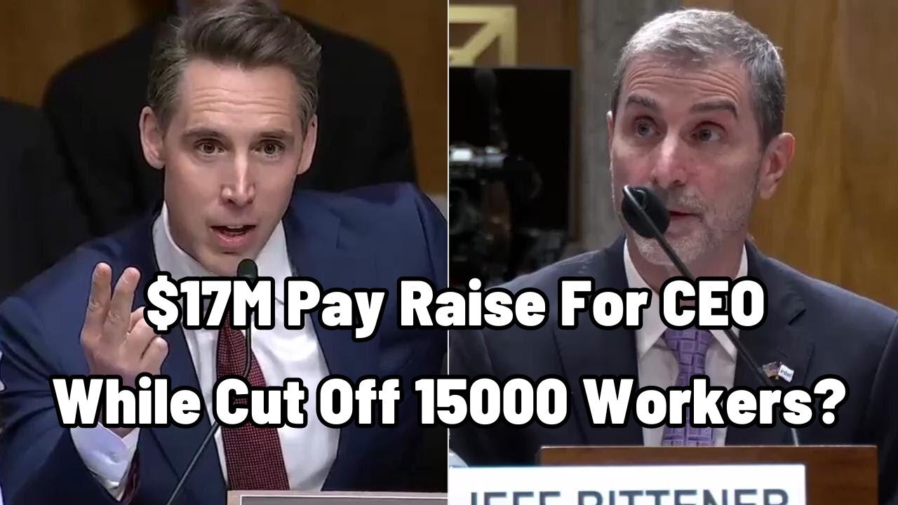 Sen. Hawley RIPS Intel Exec Over $17 Million Salary Amid 15,000 American Workers Laid Off!!