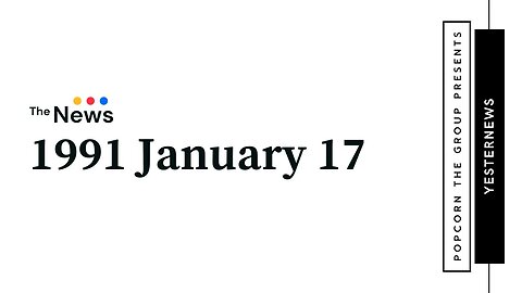 1991.01.17 . 0600pm CBS . Evening News w Dan Rather . Gulf War Begins