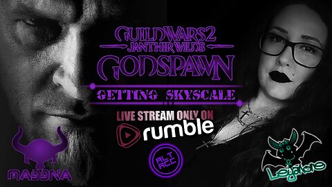 GUILD WARS 2 MASH UP ft. LEYANORE + spec guest @Twitch & new member @Rumble CYBERFLY Wintersday Fest / Getting Skyscale Mount Pt.15