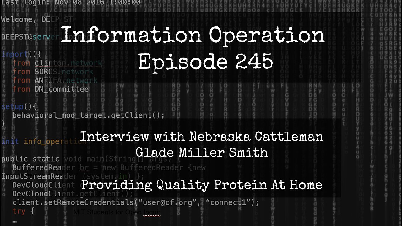 IO Episode 245: Providing Quality Protein At Home - Glade Miller Smith