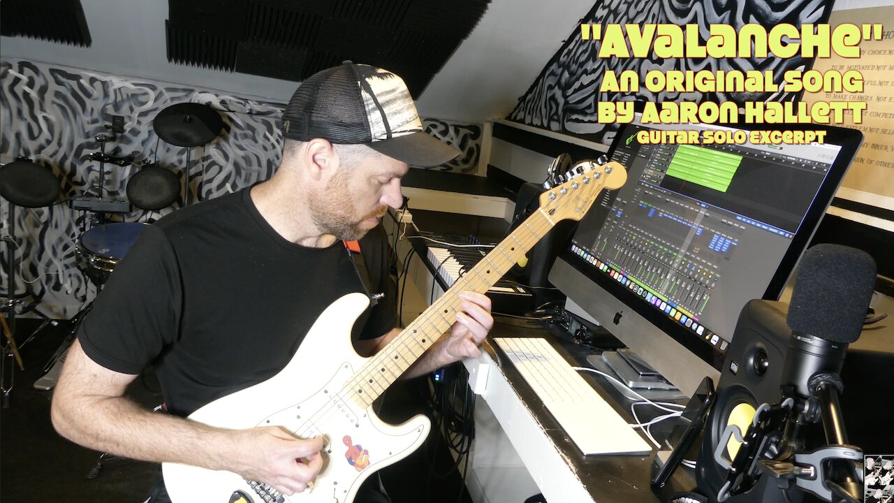 "Avalanche" an Original Song by Aaron Hallett Guitar Solo Excerpt