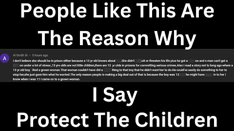 |NEWS| This Is Why I Say Protect The Children