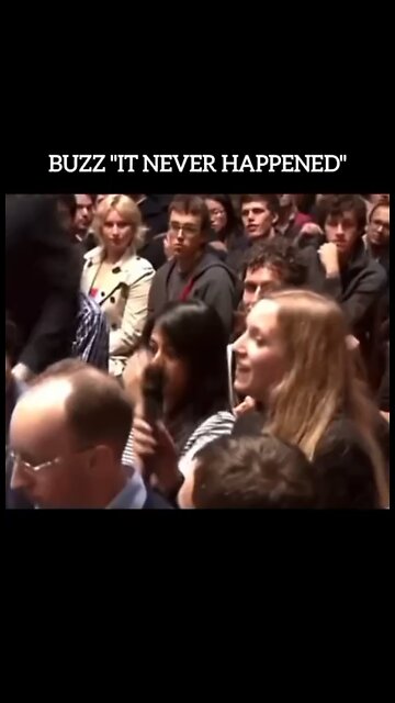 Buzz Aldrin admitting “It never happened.”