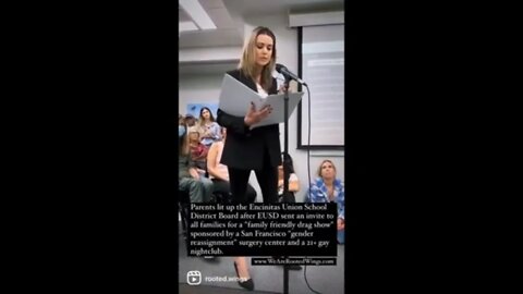 California mom GOES viral speaking against school hosting a “family friendly” Halloween drag show