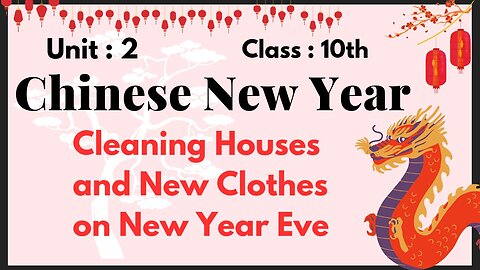 English || chinese new year || chinese customs of decorating houses and wearing new clothes