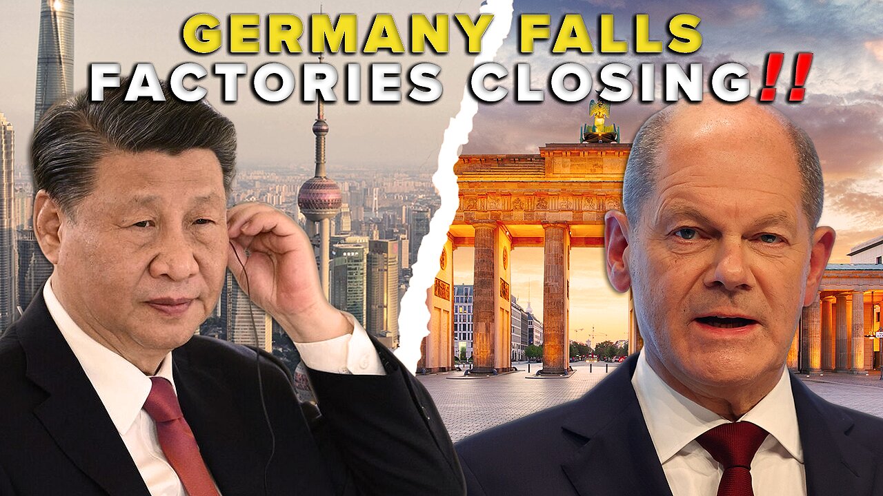 🌳Germany's Economic Crisis WORSENS As Factories Grind To A Halt