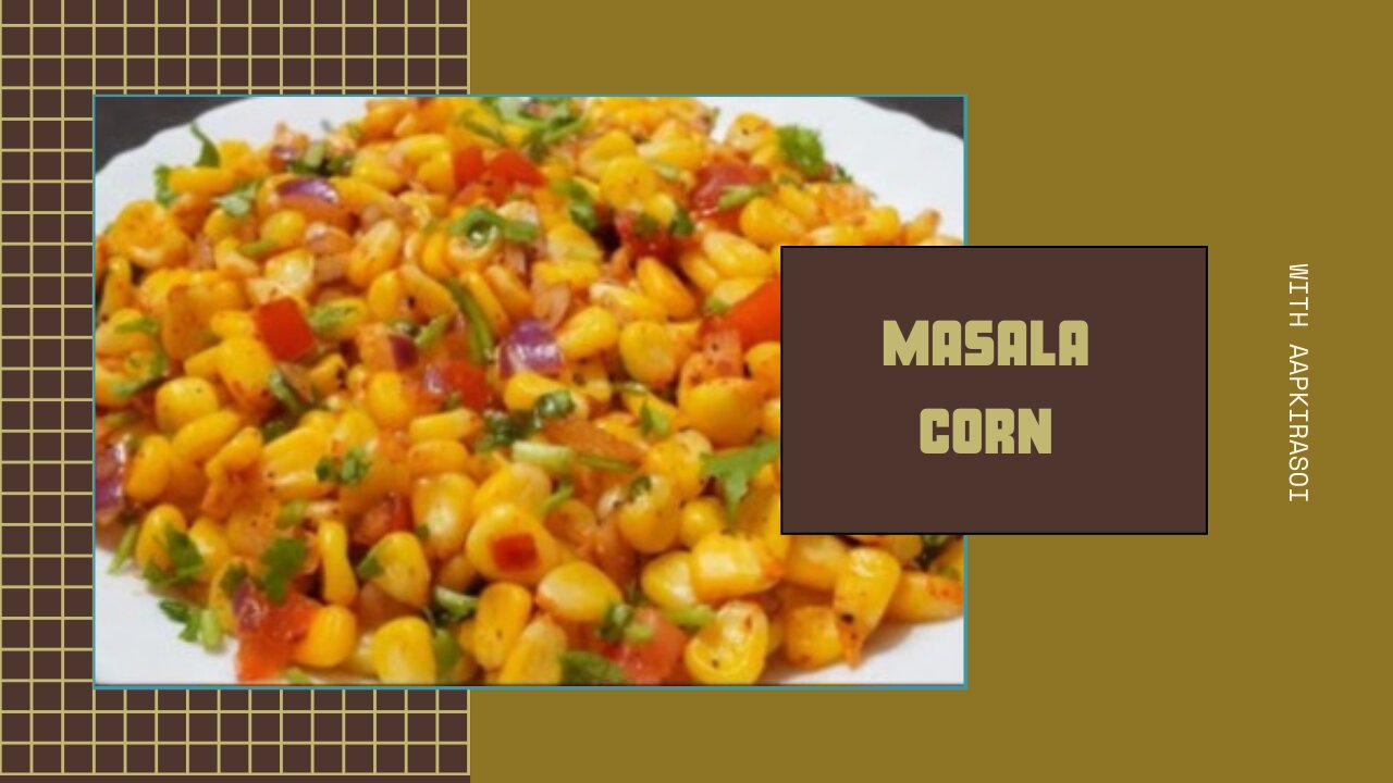 Masala Corn Sweet Corn Chaat Sweet Corn Recipe | Veg Feast