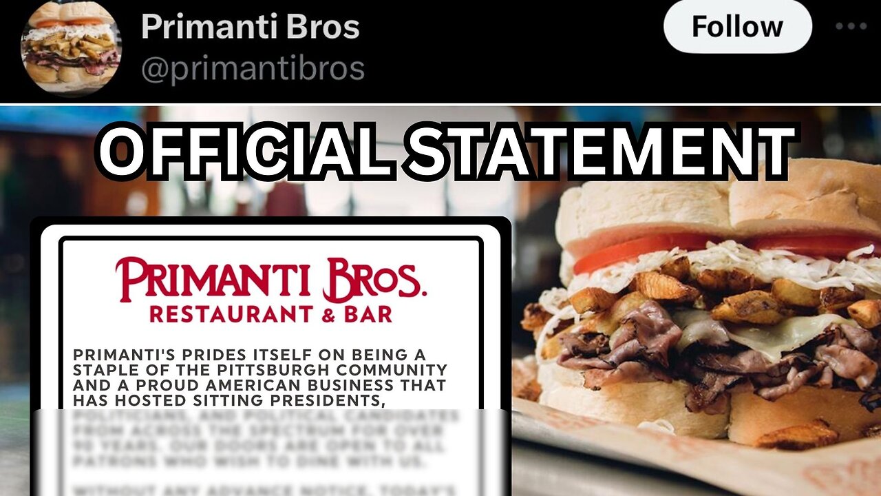 UPDATE: Primanti Bros.' official statement on JD Vance Event