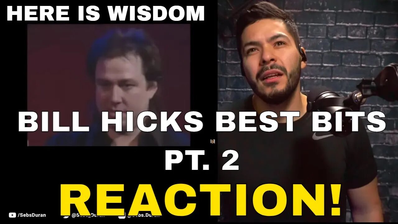 Bill Hicks Best 14 Bits (Reaction!) pt 2 (The News, Drugs have done good, Weed, Shrooms, Smoking)