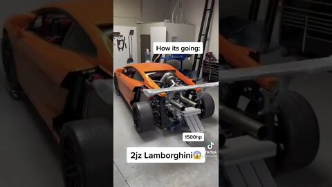 1500hp 2jz Lamborghini #shorts