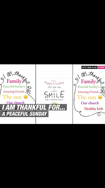I am Thankful For...A Peaceful Sunday | KETO Mom Vlog