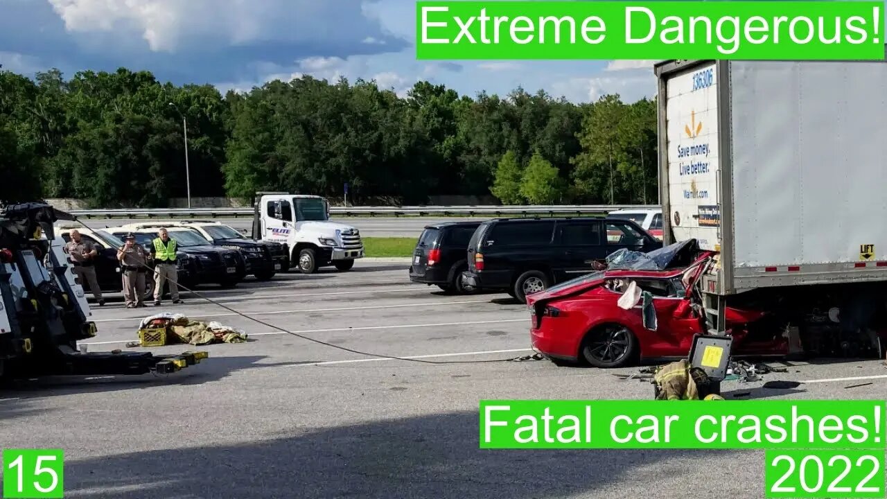 Extreme Dangerous! Fatal car crashes 15- 2022