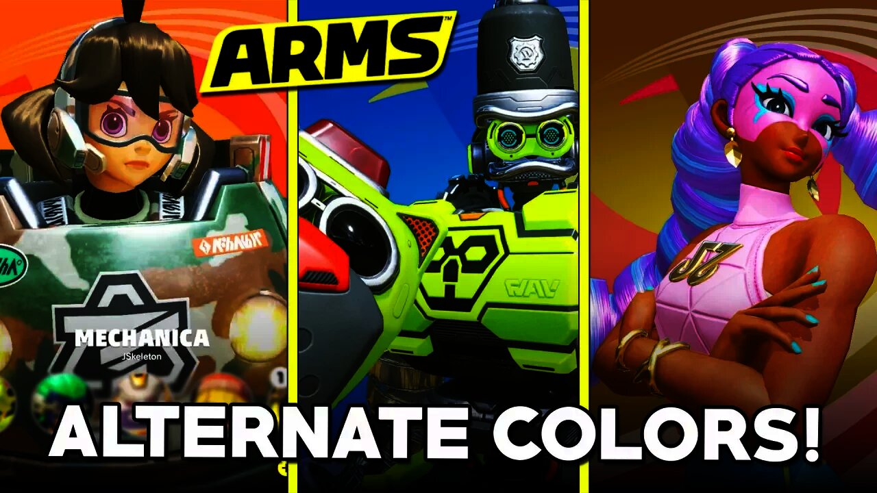 All Characters Alternate Colors - ARMS - Every Color for Every ARMS Character!