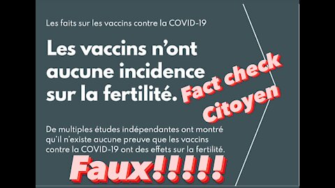 Les enfants nées de femme enceintes vaxxinée seront stériles