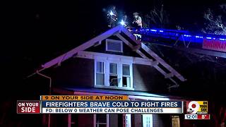 Firefighters face extra challenges in extreme cold