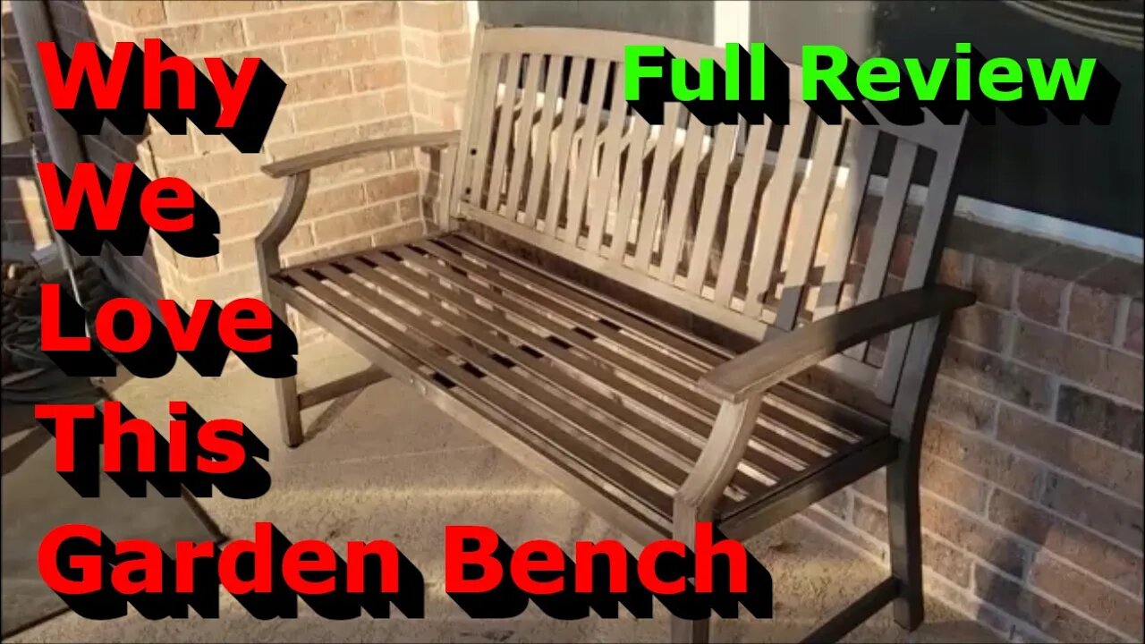 Why We Love This Aluminum Garden Bench - Full Review