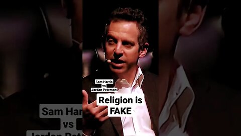 Religion is fake. #samharris #jordanpeterson #god #jesus #religion #atheist #atheism #debate