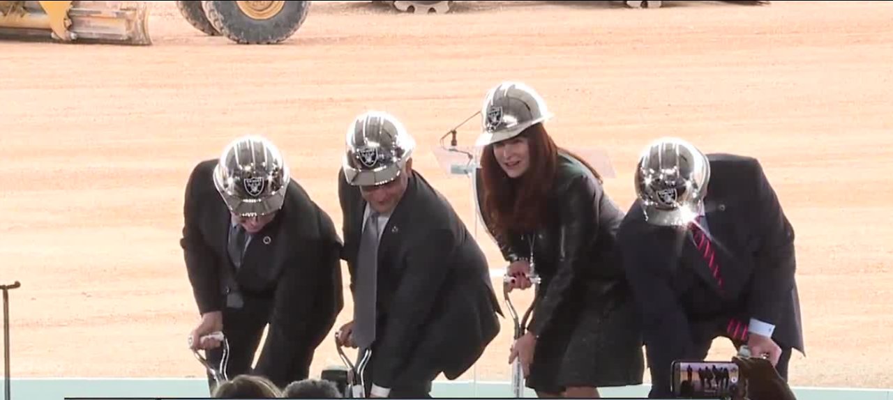 Raiders break ground on new practice facility
