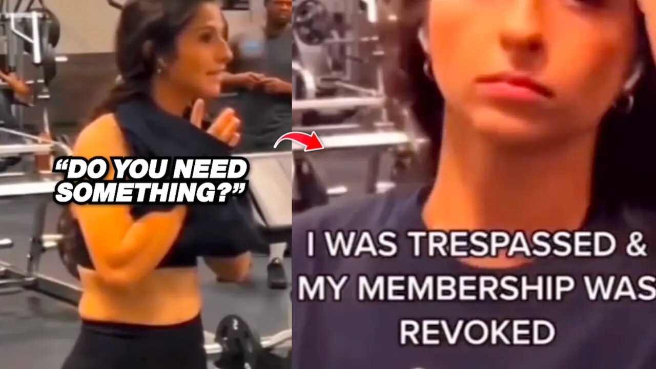 TOXIC Female Gym TikToker TRIES To Expose Man For Looking At Her, Gets Trespassed Instead