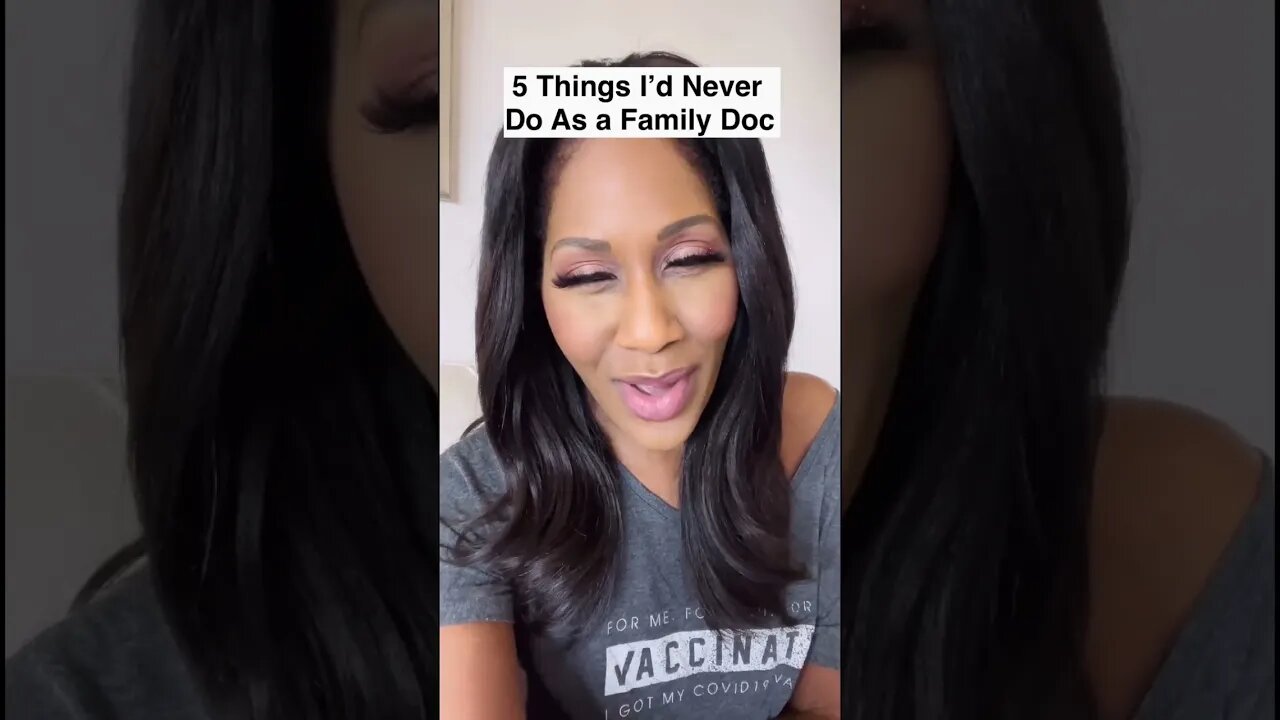 5 Things I’d NEVER Do As a Family Doctor! 🛑 #shorts