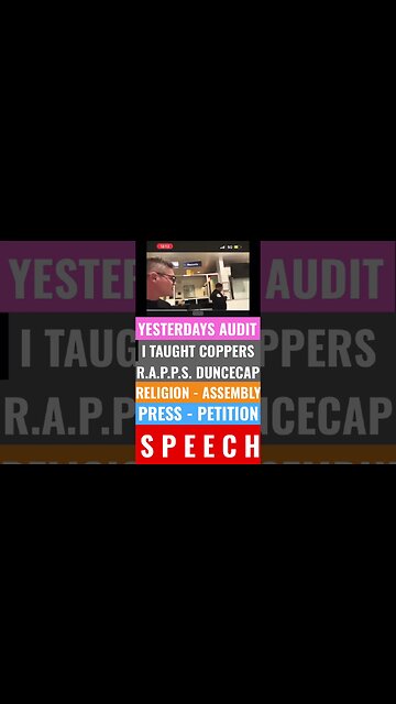 What is R.A.P.P.S. Educating Coppers #Live During the #Audit #WalkofShame #DeleteLawz