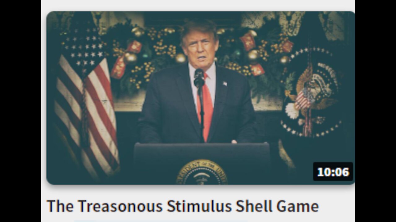 The Treasonous Stimulus Game