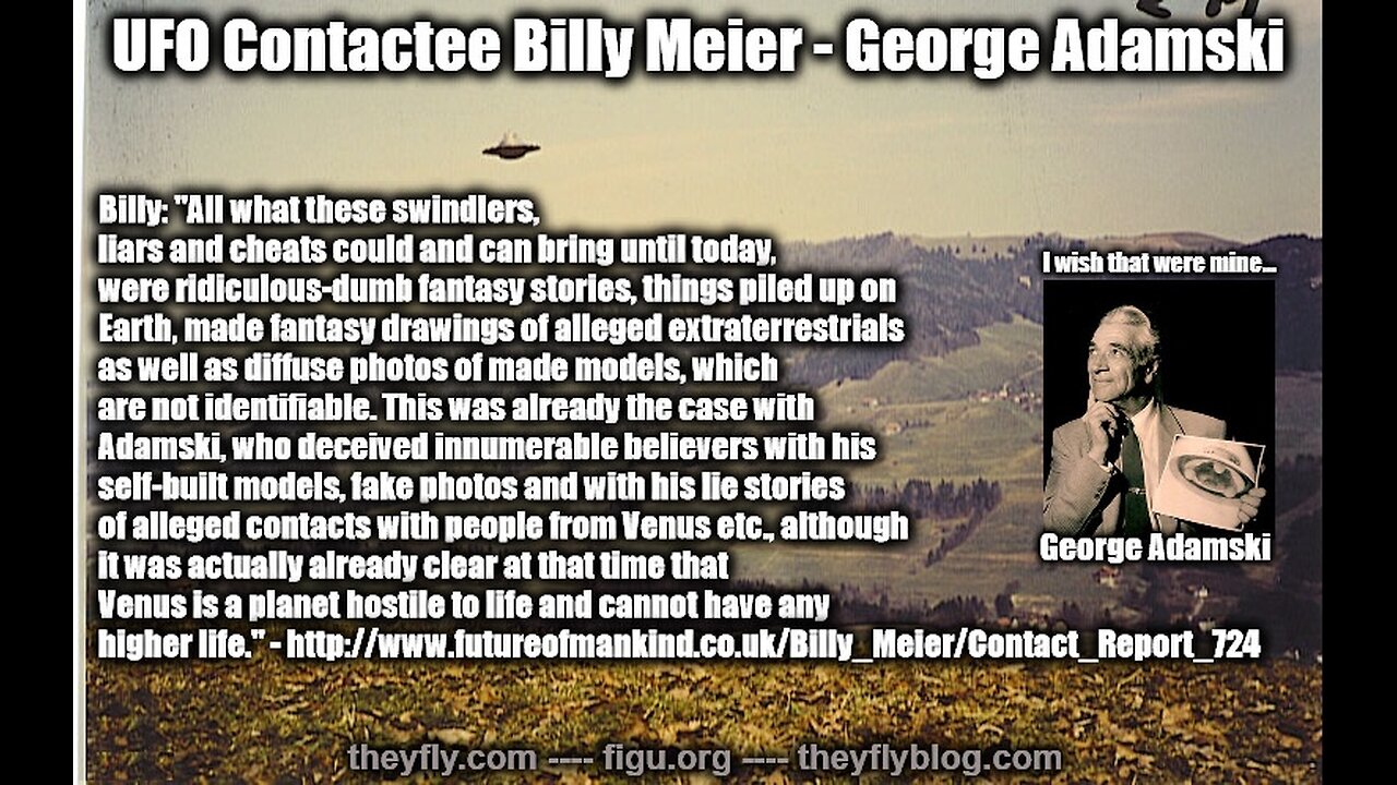 Billy Meier UFO Contact Reports - George Adamski