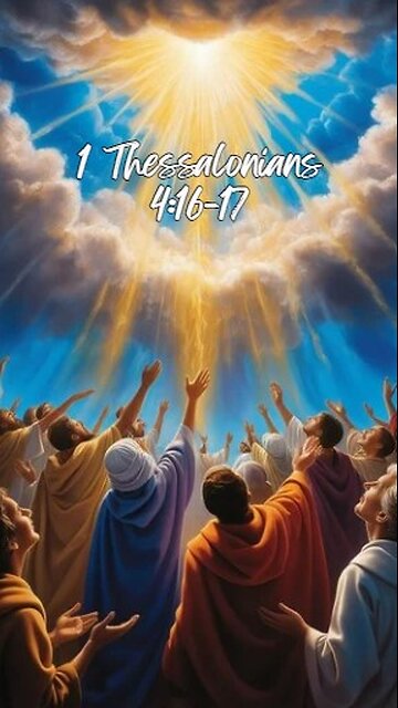 1 Thessalonians 4:16-17 - For the Lord himself will come down from heaven, with a loud command...