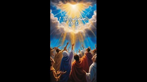 1 Thessalonians 4:16-17 - For the Lord himself will come down from heaven, with a loud command...