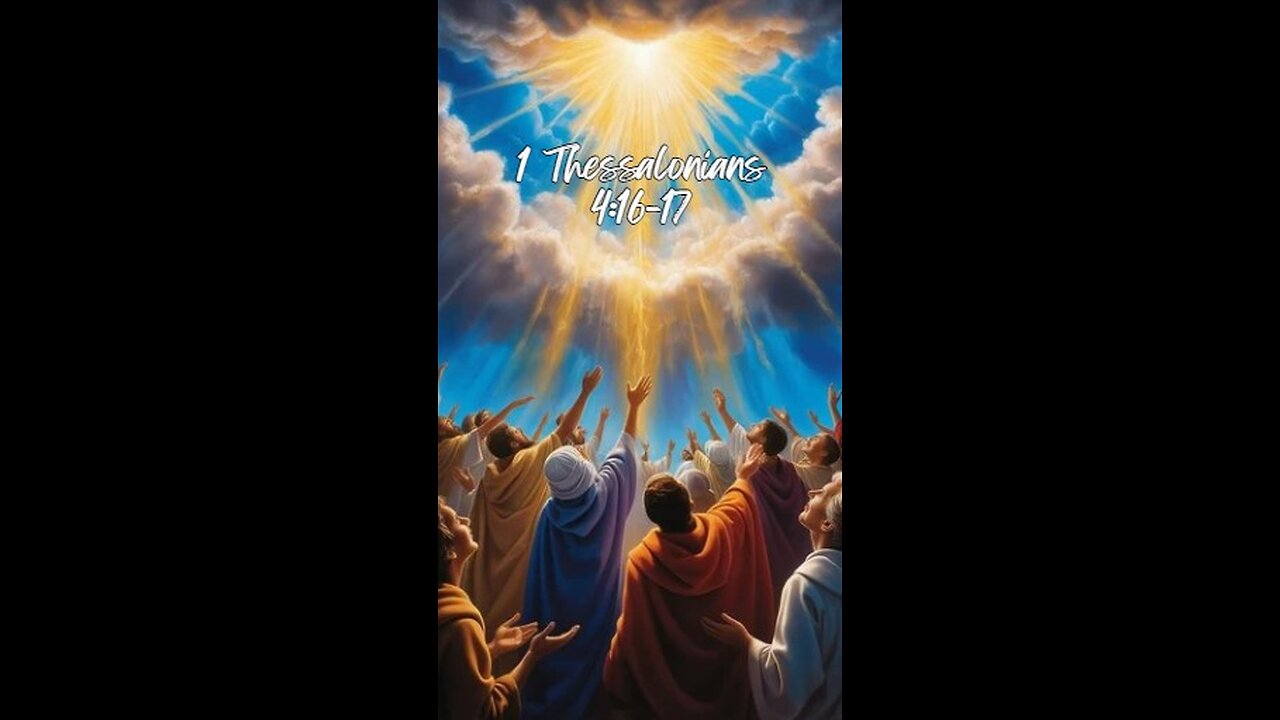 1 Thessalonians 4:16-17 - For the Lord himself will come down from heaven, with a loud command...