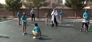 Students at Nasri Academy determine the circumference of the Eath