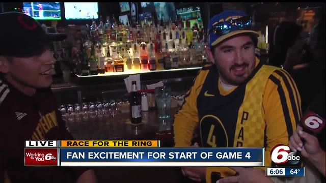 Pacers fans get fired up ahead of Game 4 against the Cavs