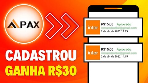 💵 [Cadastre e Ganhe R$30,00] APP que PAGA no CADASTRO na HORA / APP PAGANDO POR CADASTRO 2023