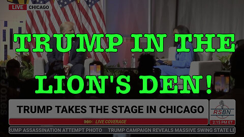 Trump walks into the Lion's Den!