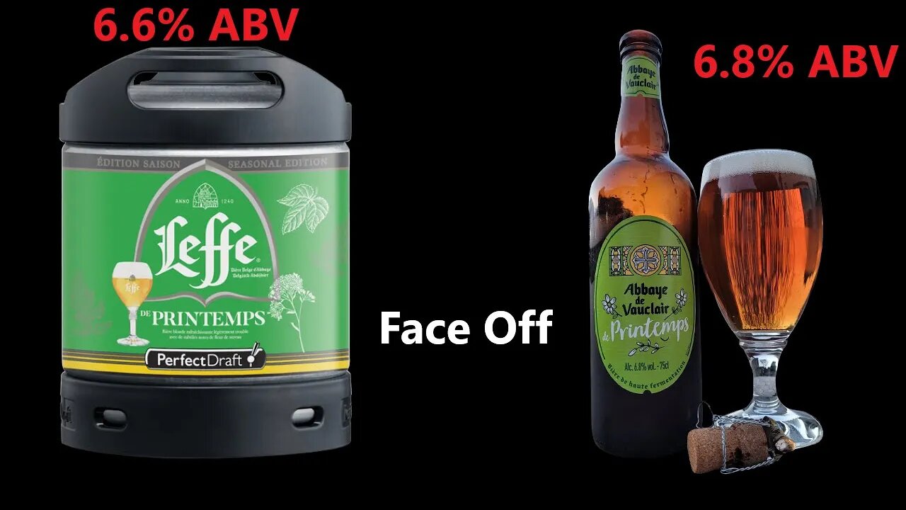 Lidl Spring 2023 Abbaye De Vauclair de Printemps 6.8% ABV 75CL Vs Perfectdraft Leffe 6.6% ABV