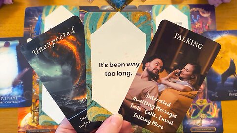 OMG! 😍 UNEXPECTED CONTACT FROM YOUR PERSON COMES OUT OF NOWHERE! ☎️ ( LOVE TAROT READING)