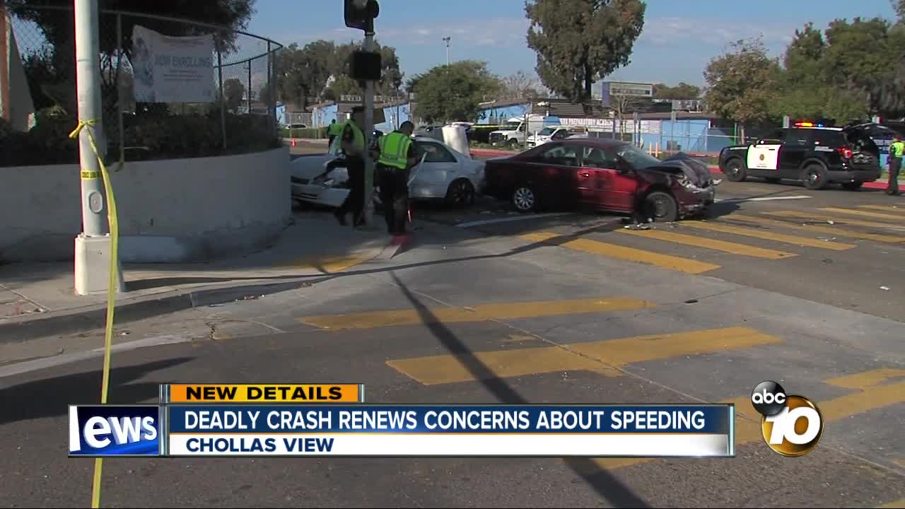 Crash at Chollas View intersection renews concerns over speeding