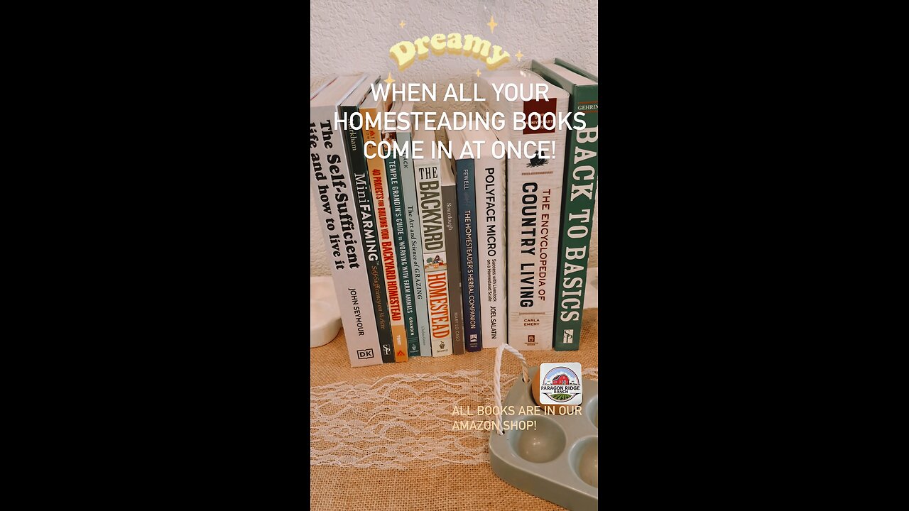 All my Book Dreams Have Come True!! Homesteading Books!! #homesteading #paragonridgeranch