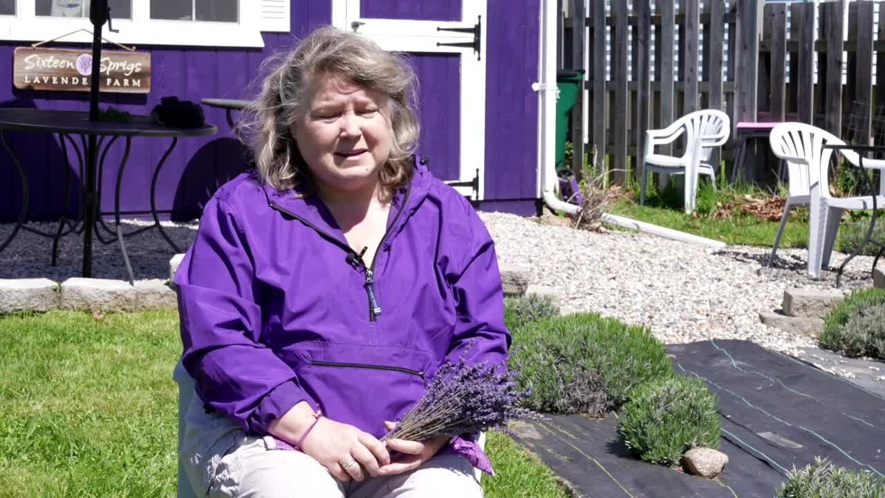 Wright says she retreated to her lavender garden for an escape — and she wasn’t the only one