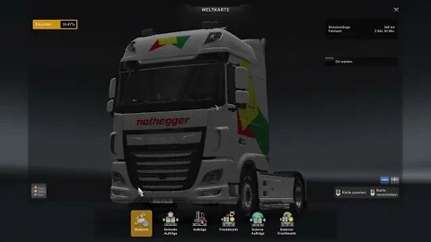 Eurotrucksimulator 2. Mit dem LKW durch Europa Auf der Pro Mod mit guter Musik.