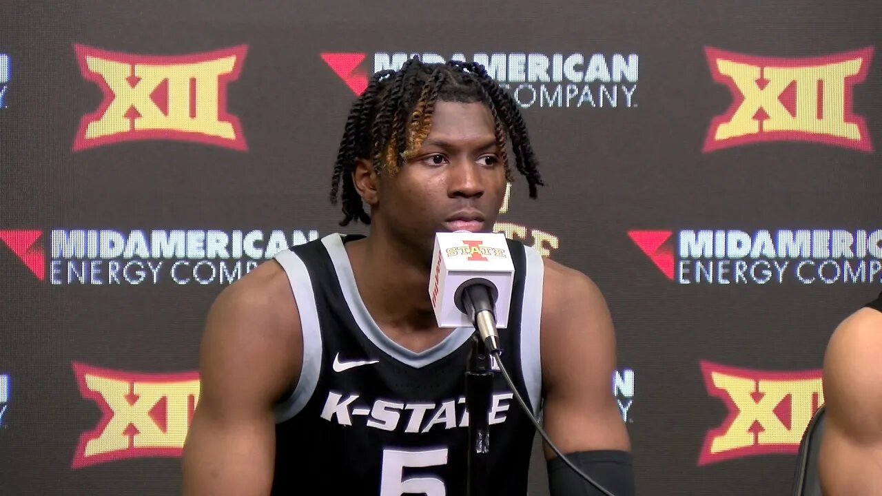 Kansas State Basketball | Carter, Johnson & Nowell Press Conference | Iowa State 80, K-State 76