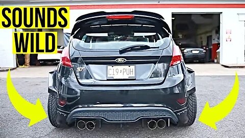 300+ HP Fiesta ST Gets A Loud Custom Dual Exhaust!!